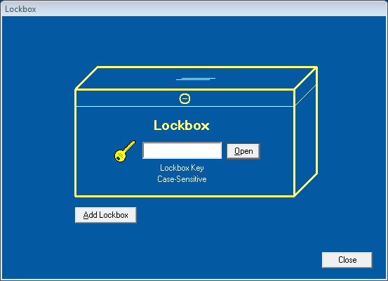 Address Book with Encrypted Lockbox